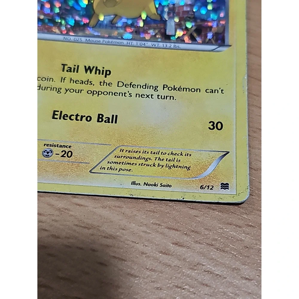 Pokémon TCG Pikachu Basic 6/12 2015 Pokemon Holo Mcdonalds